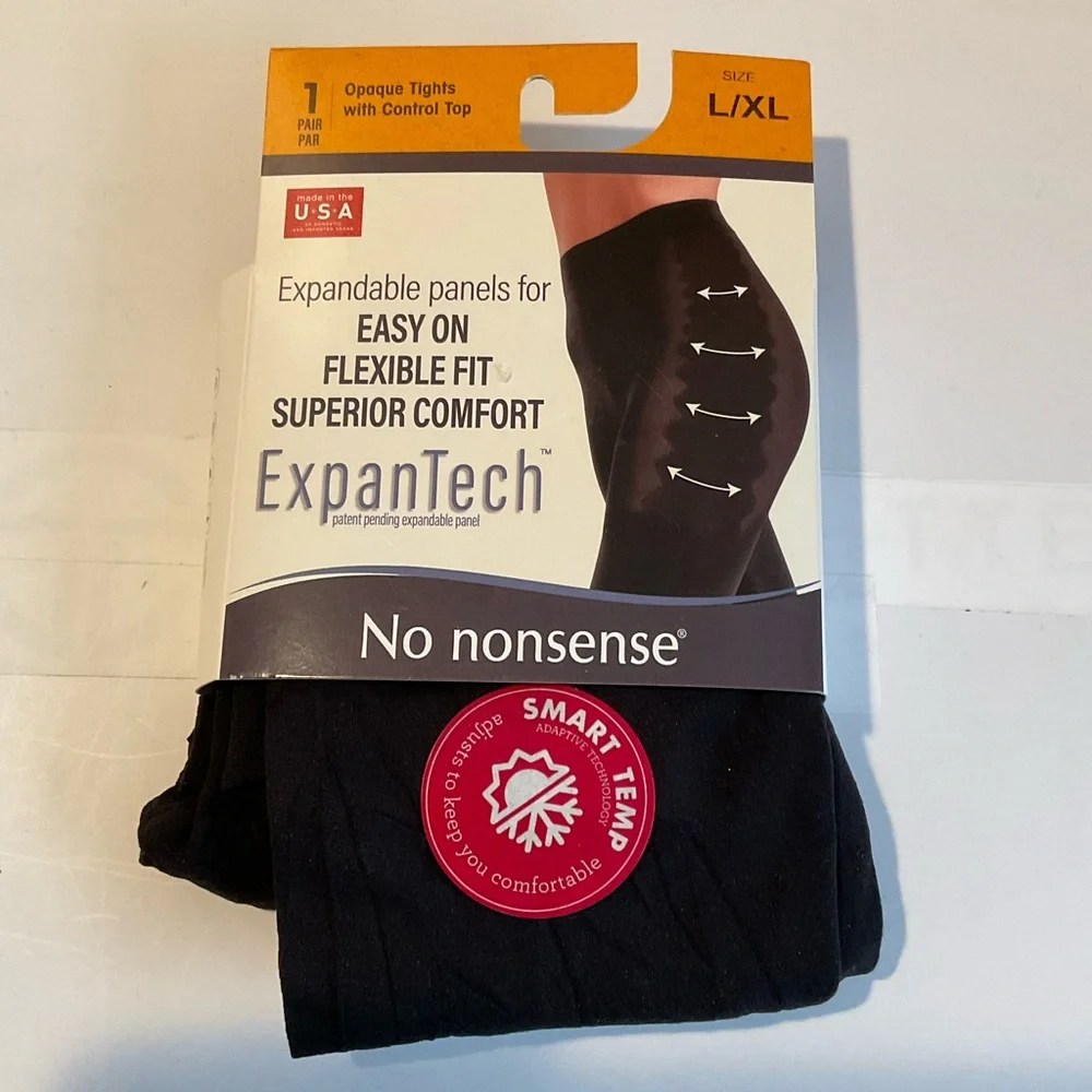 No Nonsense Women Expantech Opaque Tights ControlTop NEW